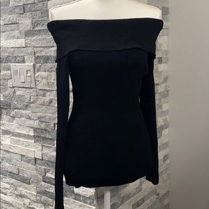Michael Kors Long Sleeve Off The Shoulder Blouse